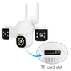 3 in 1 Wireless Camera 4K Outdoor 3 Lens 6MP CCTV PTZ Smart Home Security IR Cam