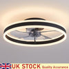 LED Ceiling Fan Light Dimmable Chandelier Lamp With Remote Control Easy to Use
