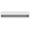 Floating TV Unit Cabinet Wall Mounted TV Stand High Gloss Front With LED Lights