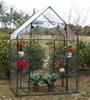 New Walk In Greenhouse PVC Plastic Garden Grow Green House with 4 Shelves
