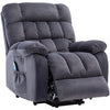 Electric Power Lift Riser Recliner Chair Sofa W/ Massage and Heat Armchair Grey
