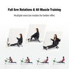 Hydraulic Rowing Machine Rower Adjustable Resistance-Black
