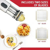 Electric French Fry Cutter Automatic Potato Cutter Machine Stainless w/2 Blades