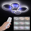 LED Ceiling Light Lamp Geometric Chandelier Lights Fixture White Dimmable Modern