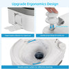 Large 24L Portable Toilet Flushing Chemical Potty Camping Caravan Easy Clear UK
