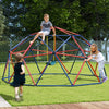305 cm Kids Jungle Gym Monkey Bar Climbing Toys with Swing-Red