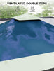 3x3m Pop-up Heavy Duty Gazebo Garden Canopy Tent Detachable w/ Mosquito Netting