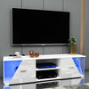 150cm Modern TV Unit Cabinet TV Stand High Gloss 2 Door with LED Light Home Room