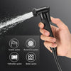 Bathroom Thermostatic Mixer Shower Set Square Black Twin Head Exposed Valve