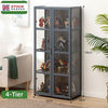 4 Tire Acrylic Display Cabinet Collection Standing Cisplay Cabinet Double Door