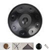 Handpan Drum D Kurd 22" 10 Notes 440Hz w/Bag,Stand,Hammers-Meditation&Music Gift