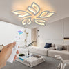 LED Lamp White Frame Ceiling Light Pendant Lights Living Room Modern Chandelier