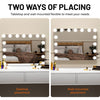 Hollywood Vanity Mirror with Lights,15 LED 3 Color Lights Make Up Lighted Mirror