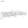 Modern TV Unit 200cm Cabinet TV Stand Lowboard TV boards 180cm for 75-inch TV