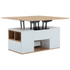 LIFT TOP COFFEE TABLE WITH 2 DRAWERS STORAGE UND TEA TABLE DESK FOR LIVING ROOM