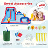 Giant Water Slide Park 5-In-1 Inflatable Jumping House w/Dual Slides