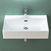 Bathroom Sink Countertop Wash Basin Ceramic Wall Mounted Rectangle Sink