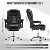 Massage Office Chair Executive Gaming Chair Leather High Back Swivel Recliner