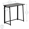 Folding Wooden Desk & Chair Set Deluxe Home Office Bedroom PC Laptop Study
