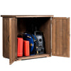 Outdoor Garden Wooden Storage Shed-Brown