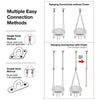 Relax Hanging Chair Swing Hammock Uplifting Robust For Indoor &Outdoor Use Beige