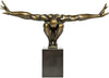 Kare Design Deco Figure Athlete, Bronze, Home Decor, Sculpture, Giftidea