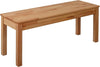 Solid Wood Dining Bench Tomas - Durable Modern Wooden Seat 100x35x45cm