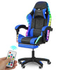 Gaming Chair RGB Ergonomic Computer Swivel Office Chair LED Illuminat Blue Qzwzk