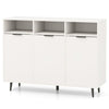 Sideboard Buffet Cabinet Kitchen Storage Cabinet with Shelves-White
