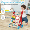 Baby Push and Pull Learning Activity Walker with Handle-Multicolor