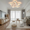 RGB LED Ceiling Fan Lights with Remote Control Dimmable Reversible 6 Speeds Fan