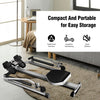 Hydraulic Rowing Machine Rower Adjustable Resistance-Black