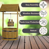 Wishing Well Garden Planter Wooden Large Outdoor Decor Flowers Plant Pot 125cm