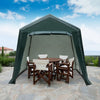 Outdoor Garage Tent 8' x 14' Carport Shed with Sidewalls-Green