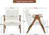 Set of 2 Boucle Accent Armchair Mid Century Lounge Chair Solid Wood Legs White