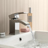 NEW Modern Waterfall Bathroom Tap Basin Sink Mono Mixer Chrome Cloakroom + Waste