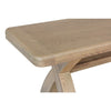 Large Smoked Oak Dining Bench with Cross Leg FOL101850