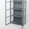 4 Tire Acrylic Display Cabinet Collection Standing Cisplay Cabinet Double Door