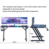 160 x 60cm Gaming Desk LED RGB Computer Table Workstations