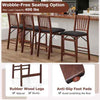 Set of 2 Counter Height Chairs Folding Kitchen Island Stool Brown