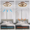 40cm Ceiling Fan with Light and Remote 6 Speeds Dimmable Quiet Ceiling Fan Light