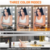 Hollywood Vanity Mirror with Lights,15 LED 3 Color Lights Make Up Lighted Mirror