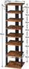 Shoe Rack Wooden Tall Shoe Shelf Shoe Storage Organizer 28 x 28 x 113 cm