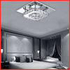 12W LED Crystal Ceiling Light Semi-Flush Mount Chrome Cool White