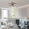 LED Ceiling Fan Light Dimmable Chandelier Lamp With Remote Control Easy to Use