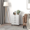 5 Drawers Mobile Rolling File Cabinet Filing Storage Cabinets for Home Office