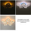 RGB LED Ceiling Light Chandelier Pendant Light Dimmable Remote Control 5000LM