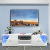 150cm Modern TV Unit Cabinet TV Stand High Gloss 2 Door with LED Light Home Room