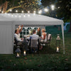 3X6M Pop-Up Canopy Wedding Commercial Heavy Duty Party Tent Gazebo Sidewalls UK