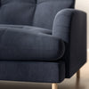 Dark Blue Velvet 3 Seater Mid Century Sofa - Beckett BCK001